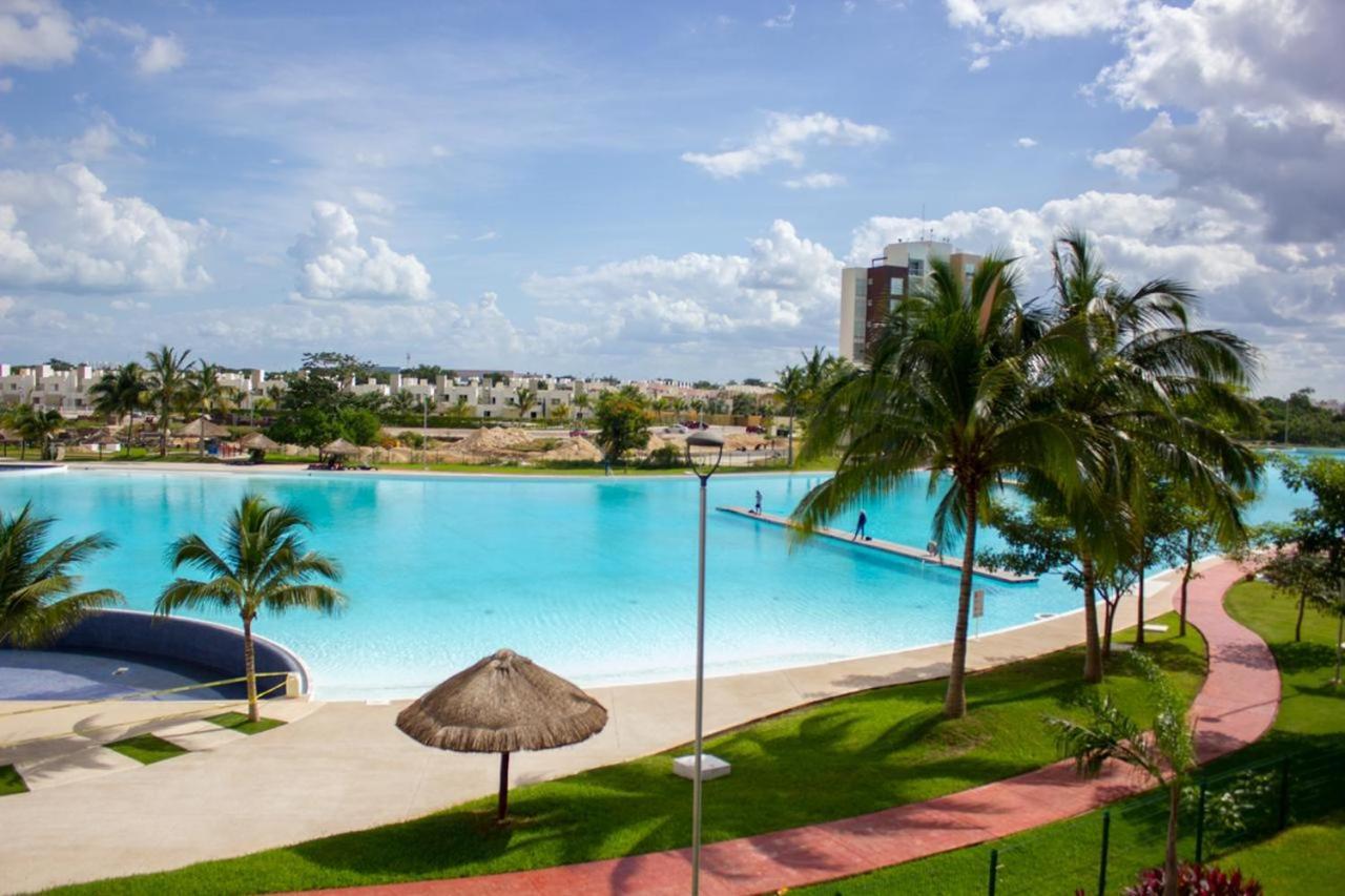 Departamento En Cancun Con 7 Albercas Tipo Playa Y Laguna Esterno foto